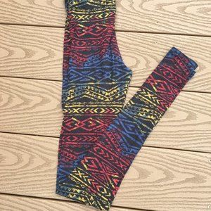 Blue/Black/Red/Yellow Charlotte Russe Leggings